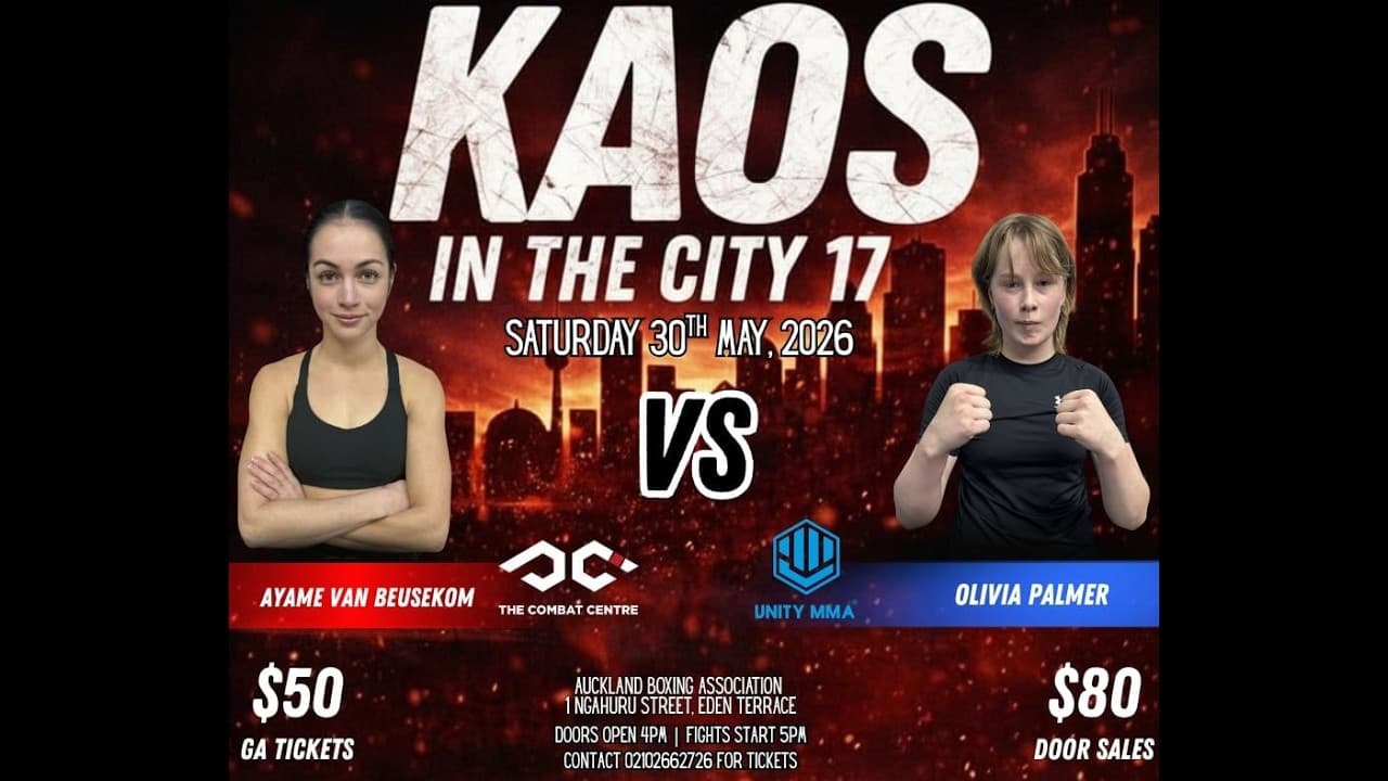 KAOS ON THE CITY 17: AYAME VAN BEUSEKOM vs OLIVIA PALMER | K1 Boxing Fight