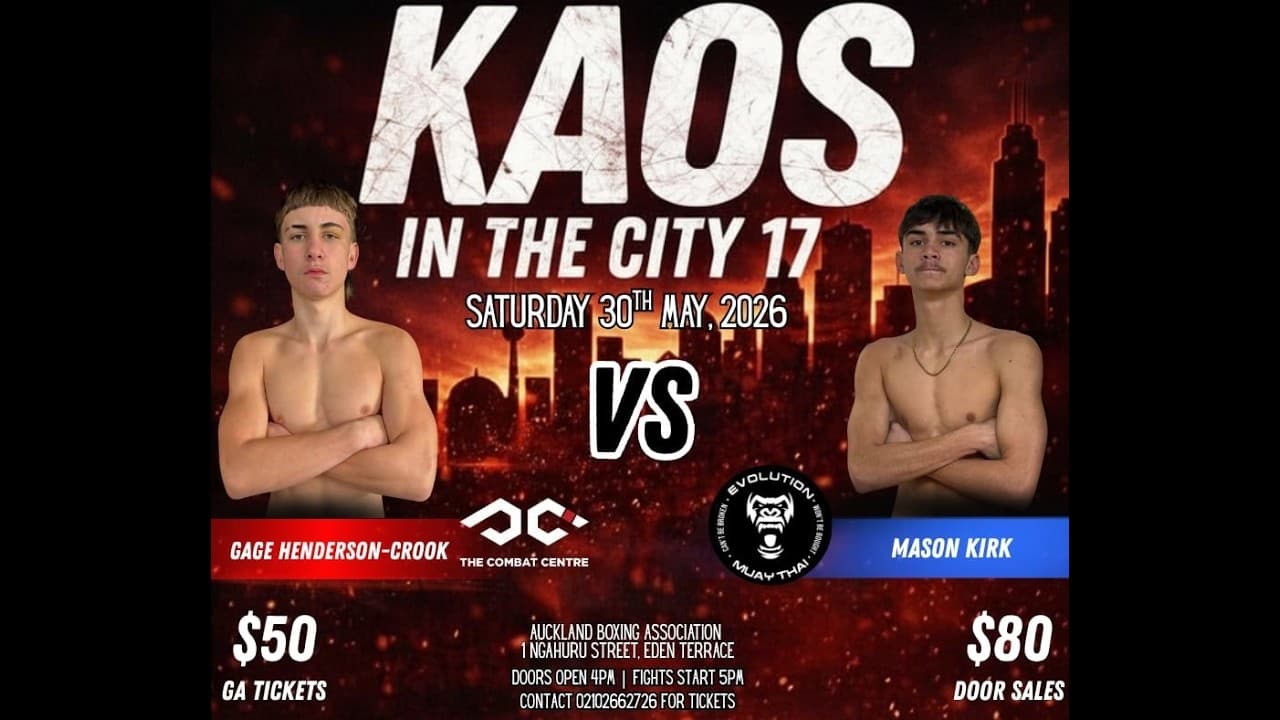 KAOS ON THE CITY 17: GAGE HENDERSON CROOK vs MASON KIRK | K1 Boxing Fight