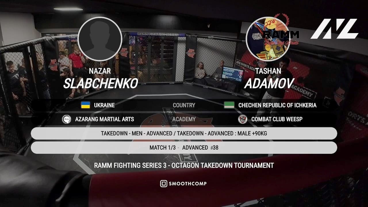 Nazar Slabchenko vs. Tashan Adamov | Advanced +90kg | RAMM TAKEDOWN TOURNAMENT