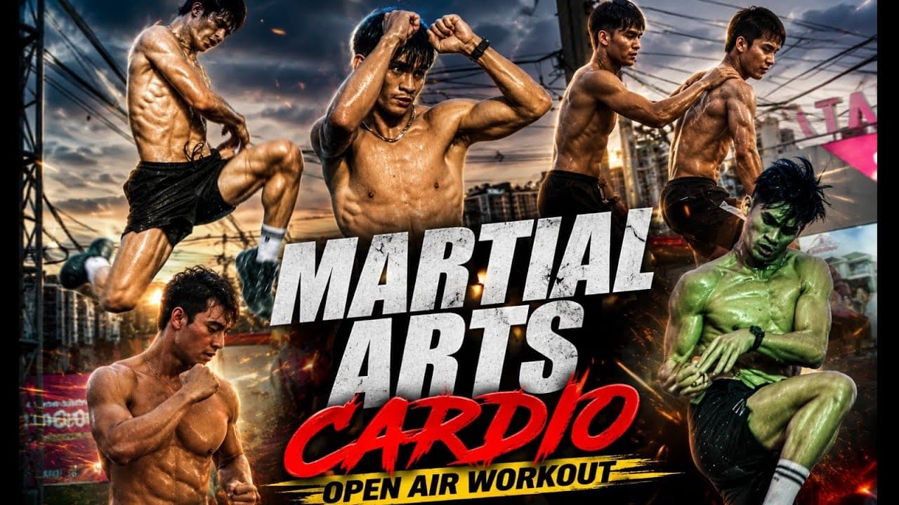 INSANE 7-Eleven Muscle Show! 🇹🇭 Extreme Muay Thai Cardio Workout.