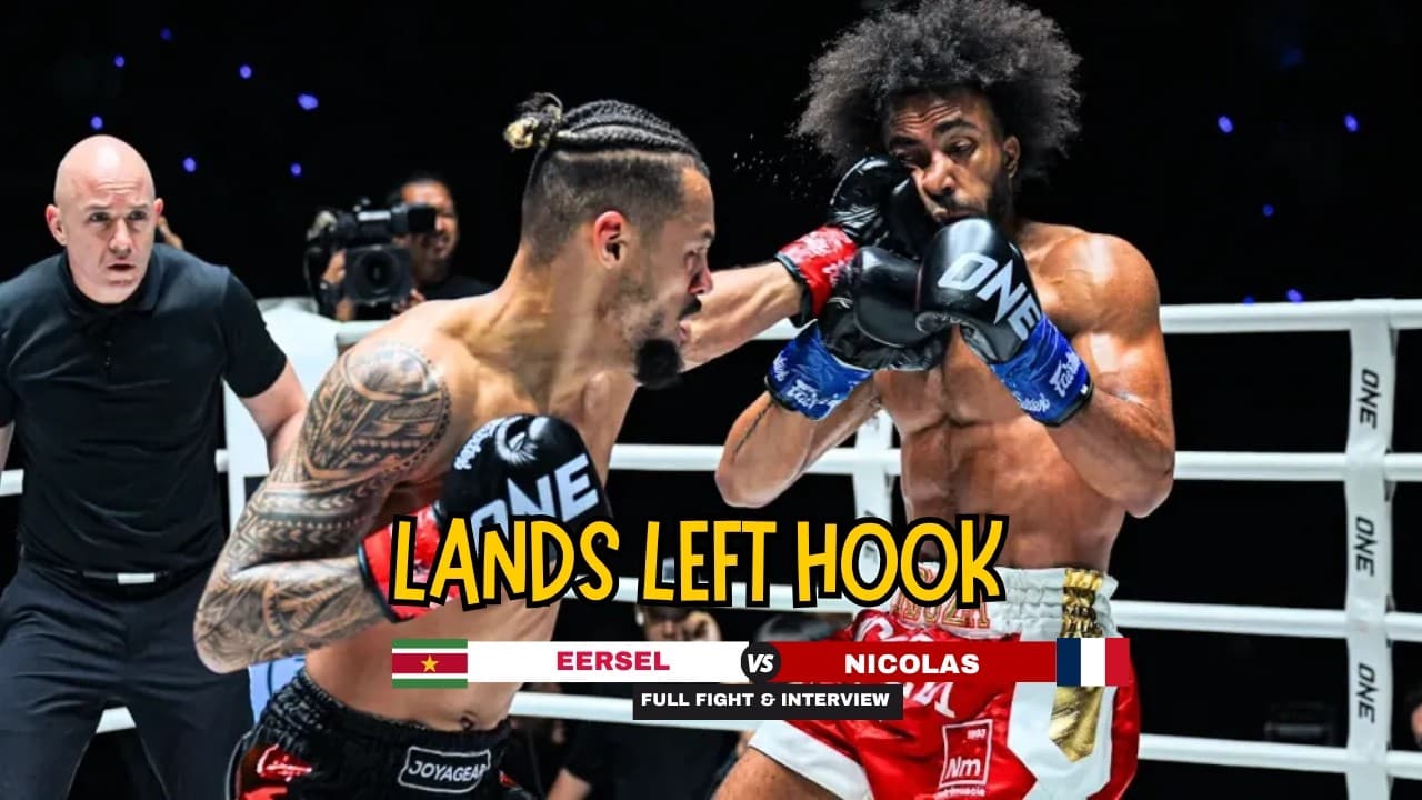 The Immortal's Redemption! Regian Eersel 🇸🇷 drops Alexis Nicolas 🇫🇷 with a lethal left hook