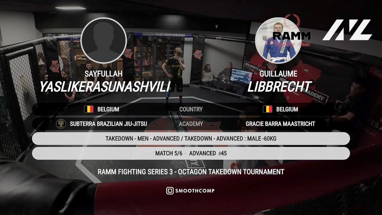 Sayfullah Yaslikerasunashvili vs. Guillaume Libbrecht | Advanced -60kg | RAMM TAKEDOWN TOURNAMENT