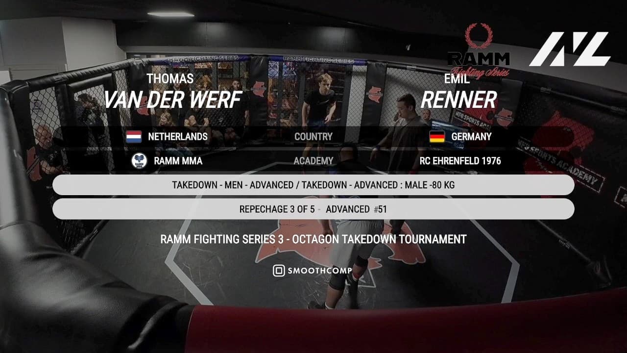 Thomas van der Werf vs. Emil Renner | Advanced -80kg Repechage | RAMM TAKEDOWN TOURNAMENT