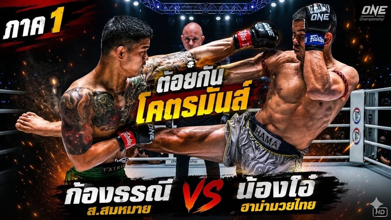 ภาค1 ไม่มีคำว่าปราณี ต่อยกันโคตรมันส์ ก้องธรณี ส.สมหมาย vs น้องโอ๋ ฮาม่ามวยไทย