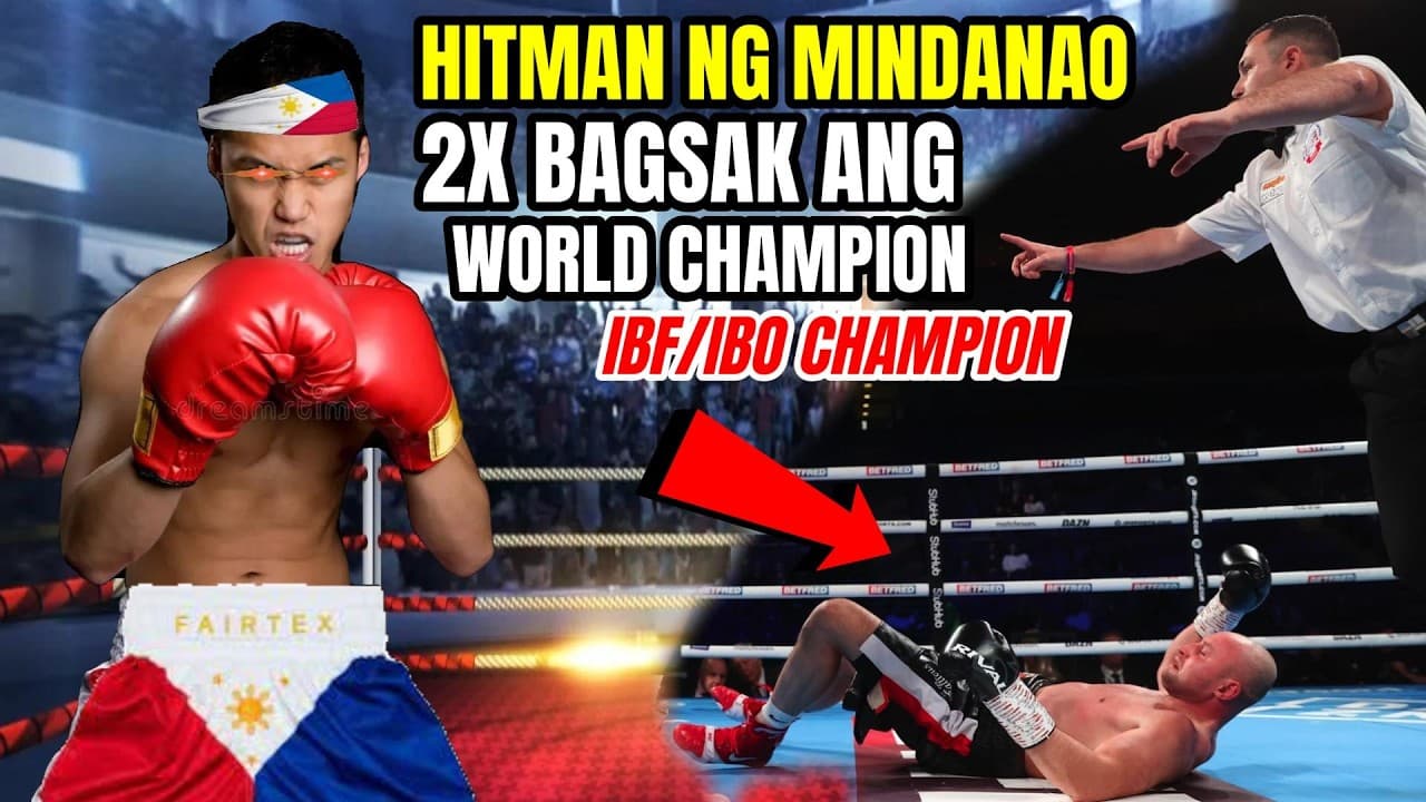 HITMAN NG MINDANAO 2X PINABAGSAK ANG WORLD CHAMPION PARA SA TITULO!