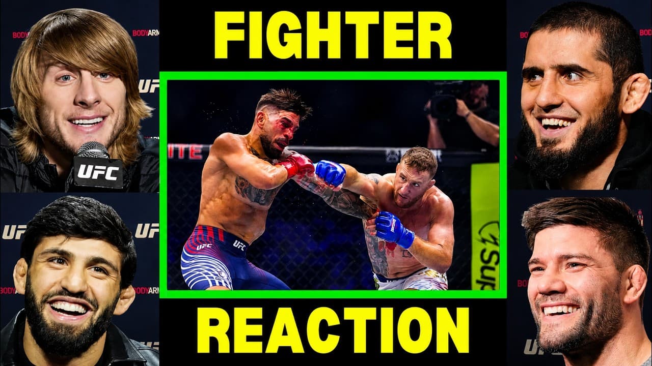 UFC Fighters REACT to Justin Gaethje BEATING Ilia Topuria | UFC Freedom 250