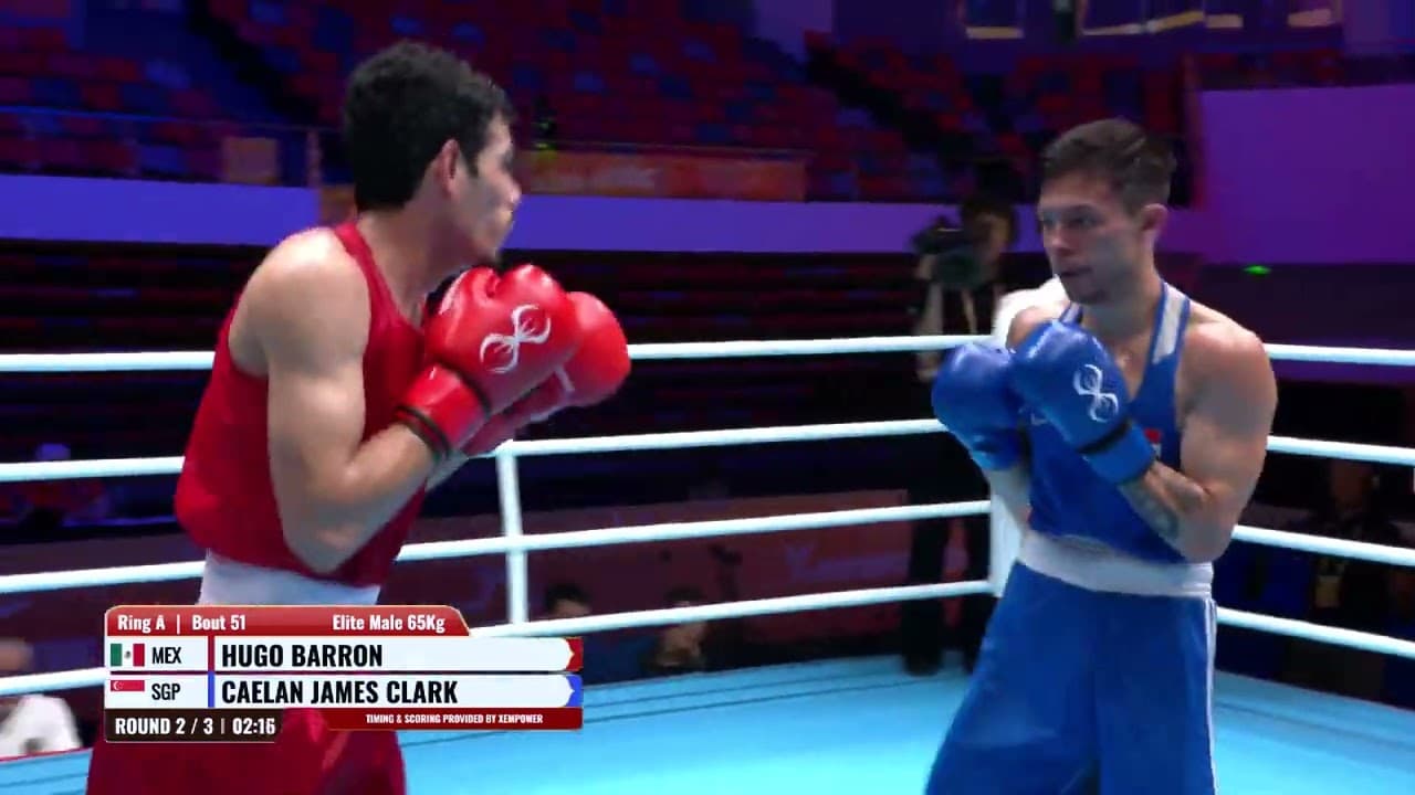 Hugo Barrón (MEX) vs. Caelan Clark (SGP) World Boxing Cup 2026 (65kg)