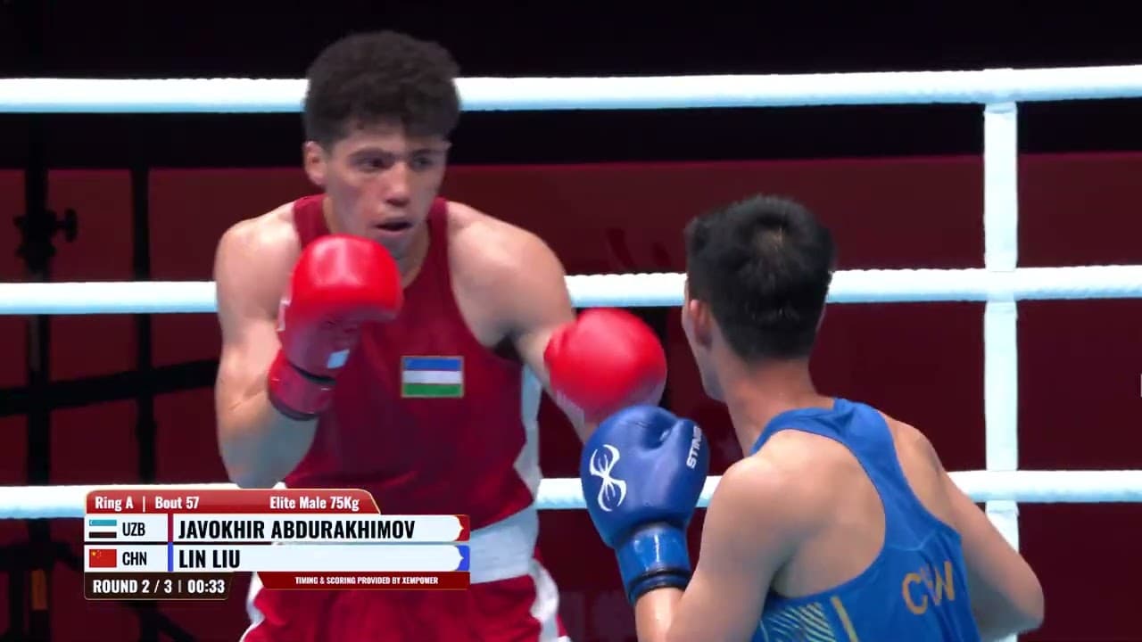 Javokhir Abdurakhimov (UZB) vs. Lin Liu (CHN) World Boxing Cup 2026 (75kg)