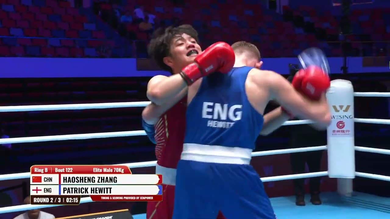 Paddy Hewitt (ENG) vs. Zhang Haosheng (CHN) World Boxing Cup 2026 (70kg)