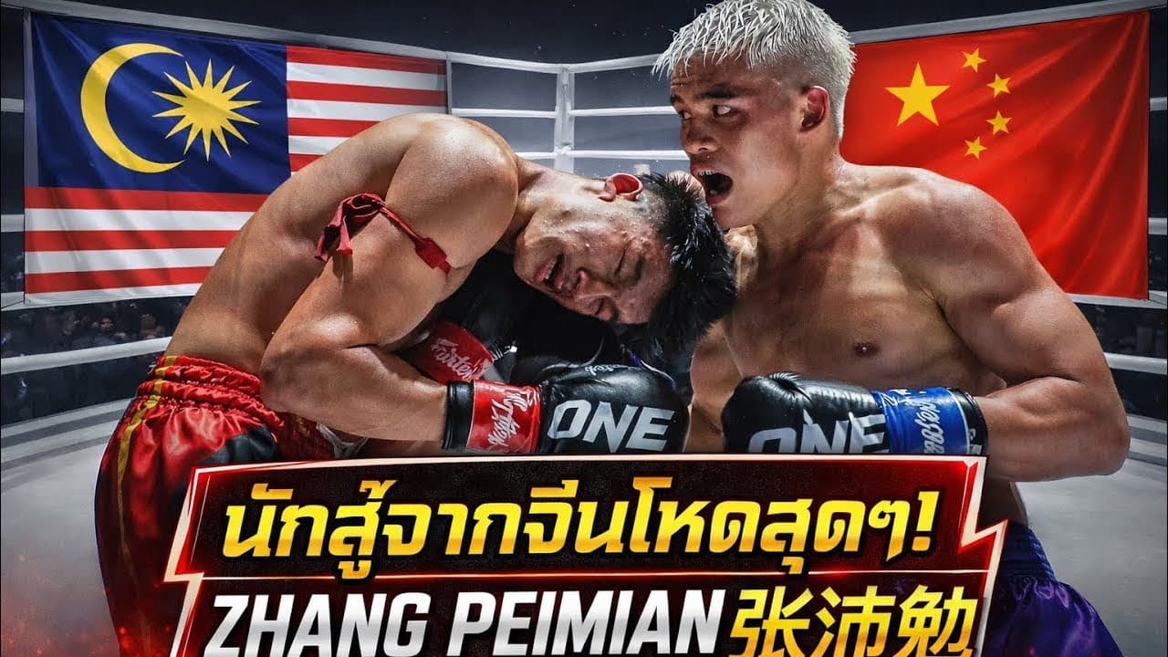 รถถังจากประเทศจีนต่อยอาลีฟเกือบน็อค โคตรโหด Aliff Rakib vs Zhang Peimian 张沛勉