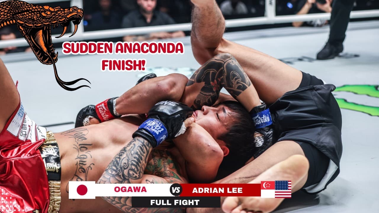 LIGHTNING-FAST ANACONDA CHOKE! Adrian Lee 🇺🇸 destroys Takeharu Ogawa 🇯🇵 in just 63 seconds