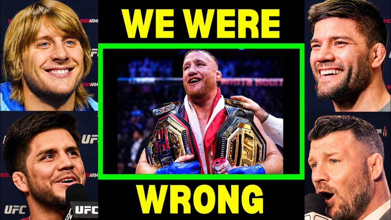 UFC Fighters apologize to Justin Gaethje..