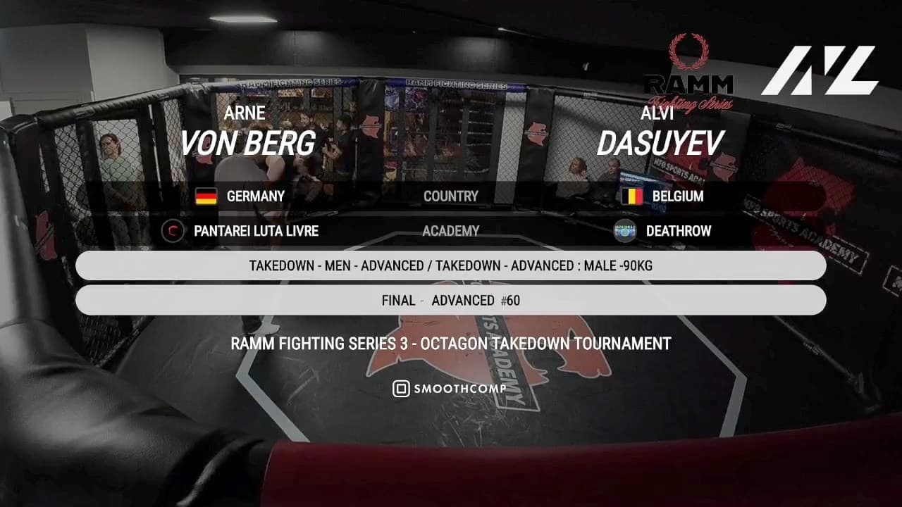 Arne von Berg vs. Alvi Dasuyev | Advanced -90kg Final | RAMM TAKEDOWN TOURNAMENT