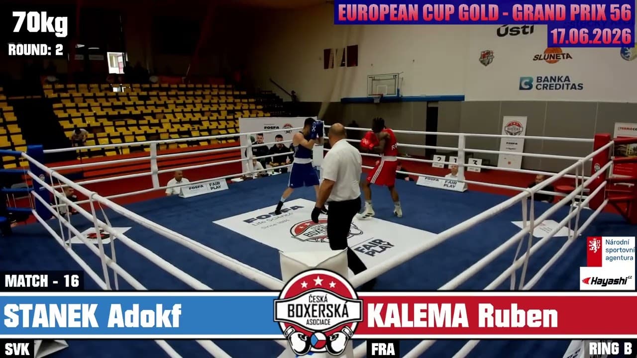 Adolf Staněk (SVK) vs. Ruben Kalema (FRA) Grand Prix Ústí nad Labem 2026 (70kg)