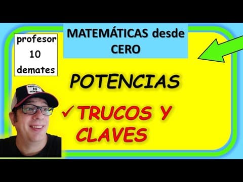 POTENCIAS TRUCOS , propiedades ejercicios resueltos