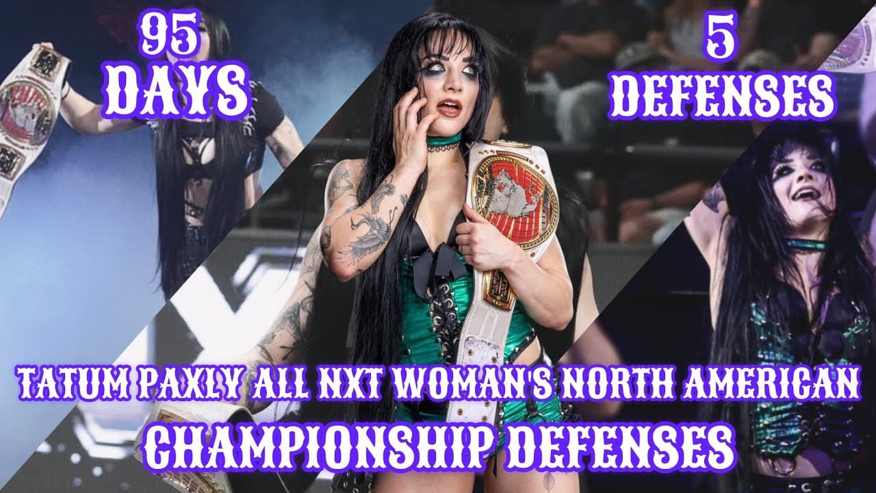 Tatum Paxly All NXT Woman's North American Championship Defenses ( LivtoMach )