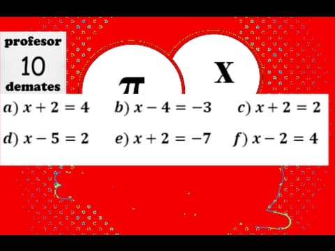 Ecuaciones de primer grado con una incógnita Tutorial desde cero