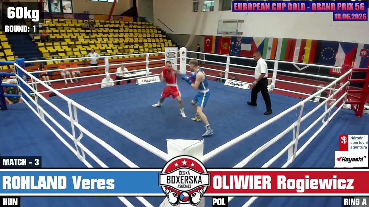 Roland Veres (HUN) vs. Oliwier Rogiewicz (POL) Grand Prix Ústí nad Labem 2026 (60kg)