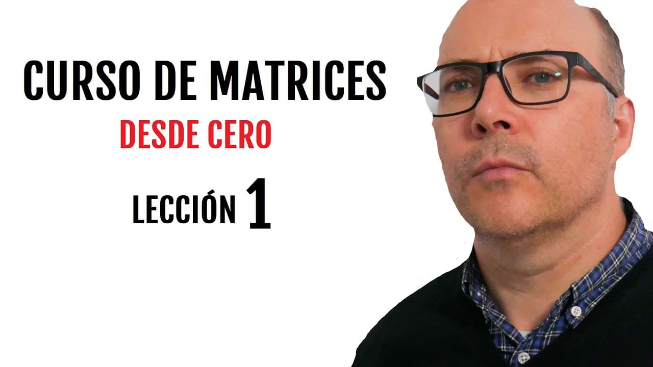CURSO  de MATRICES desde CERO