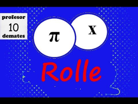 Teorema de Rolle ejercicios resueltos