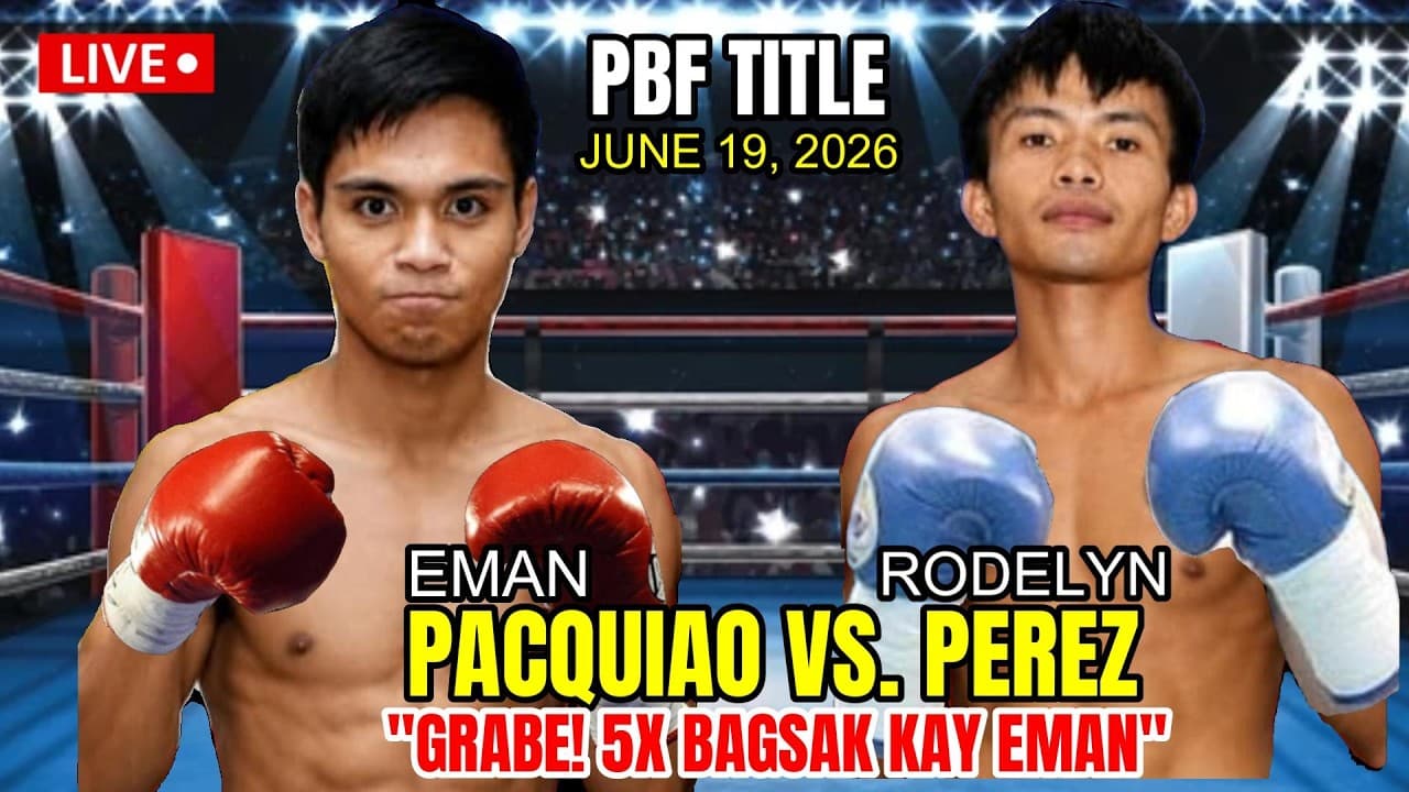 JUNE 19 2026 | EMAN PACQUIAO vs RODELYN PEREZ! 5X PINABAGSAK KAY EMAN!