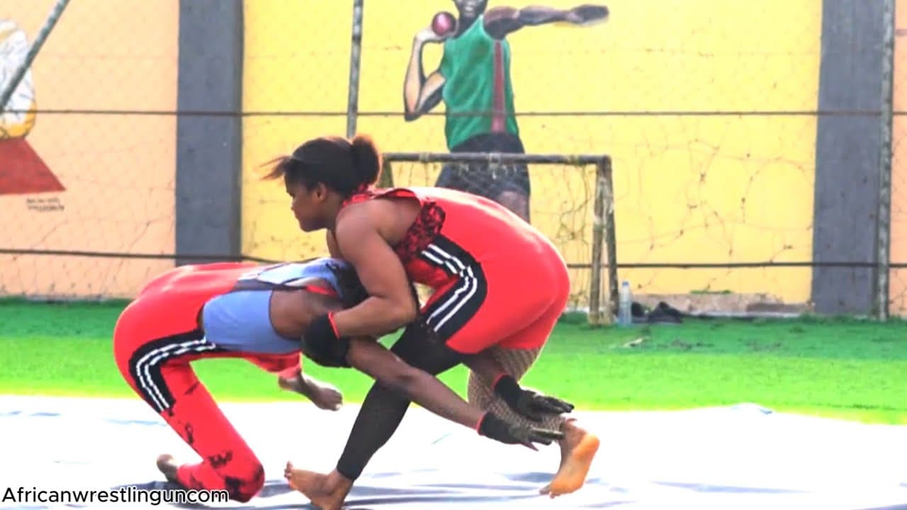Women wrestling: full of dramatic takedowns