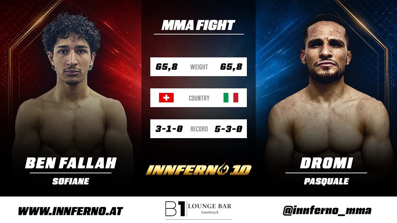 Technical Battle! Sofiane Ben Fallah vs Pasquale Dromì | Full Fight | INNFERNO 10