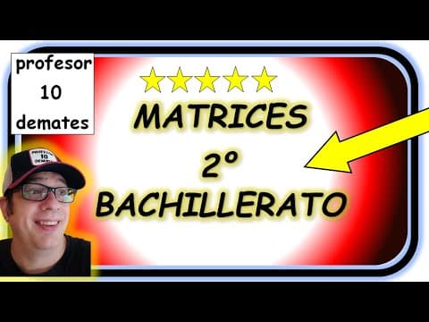 MATRICES 2 Bachillerato 🔝  Operaciones , Multiplicación , Inversas , Gauss , Rango , Con incógnitas ✅ Ejercicios resueltos paso a paso [ Curso cero ]