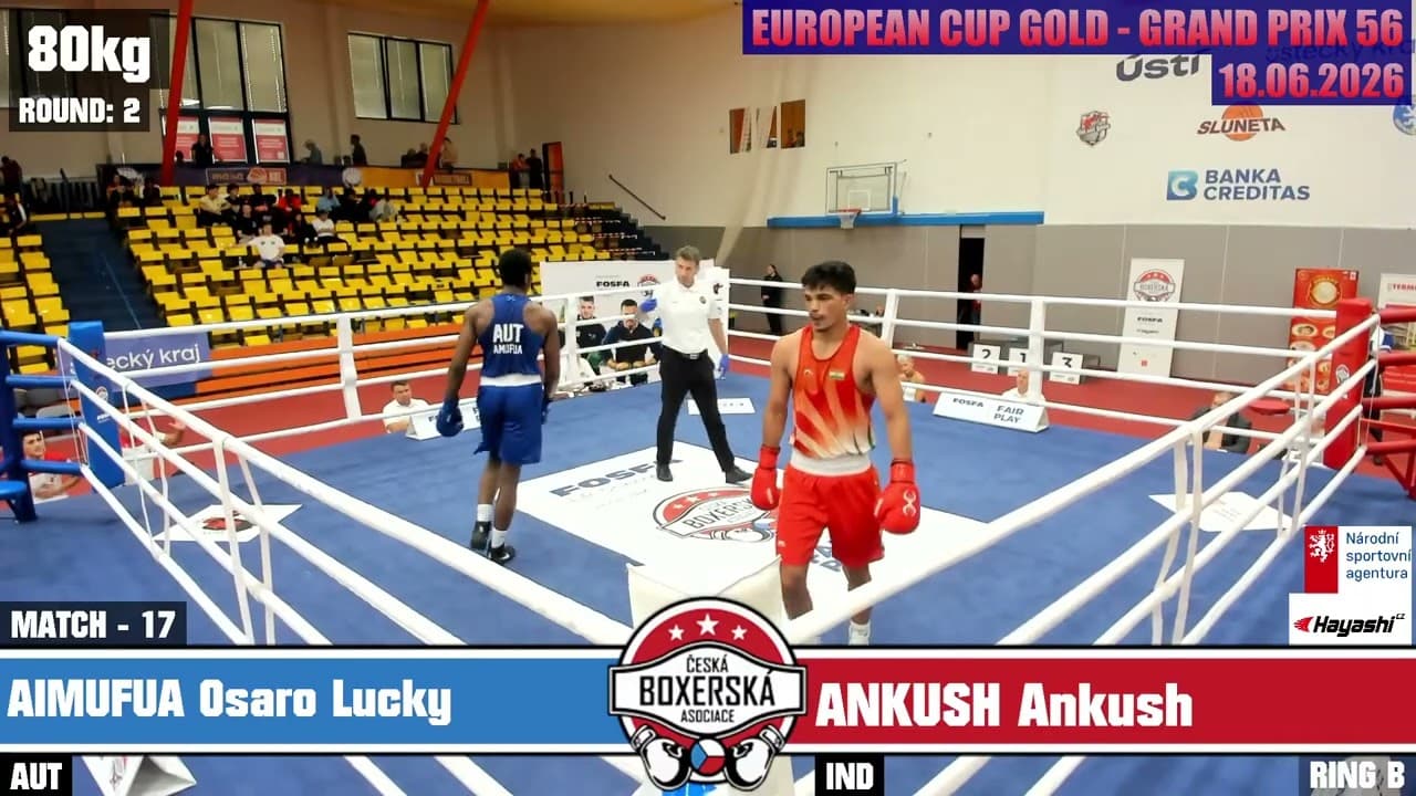 Ankush Panghal (IND) vs. Lucky Aimufua (AUT) Grand Prix Ústí nad Labem 2026 QF's (80kg)