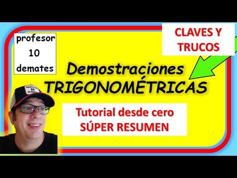Curso Demostración de identidades trigonométricas [ simplicaciones ] Ejercicios resueltos