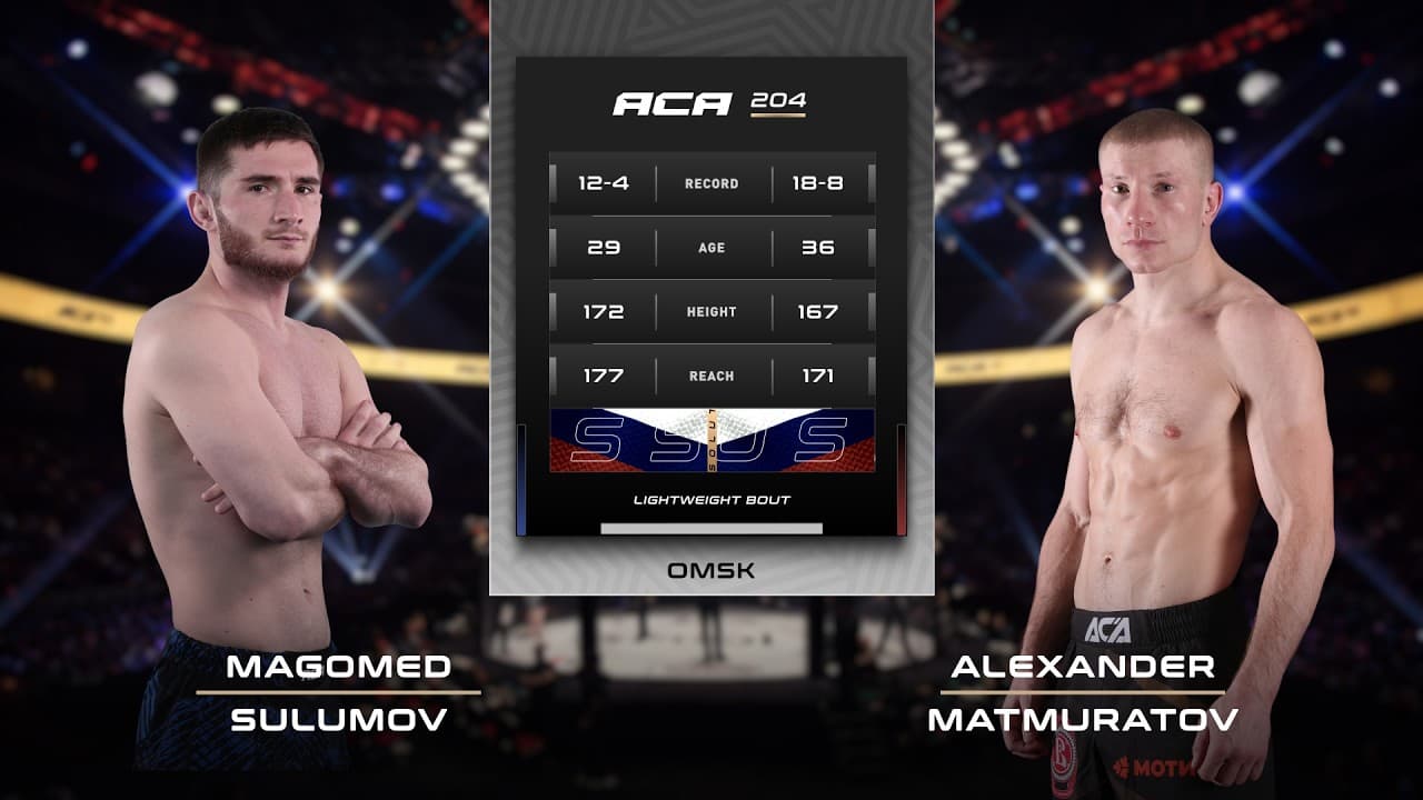Магомед Сулумов vs. Александр Матмуратов | Magomed Sulumov vs. Alexander Matmuratov | ACA 204