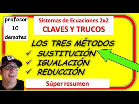 SISTEMAS de ecuaciones lineales con dos incognitas 2X2 Ejercicios y problemas resueltos