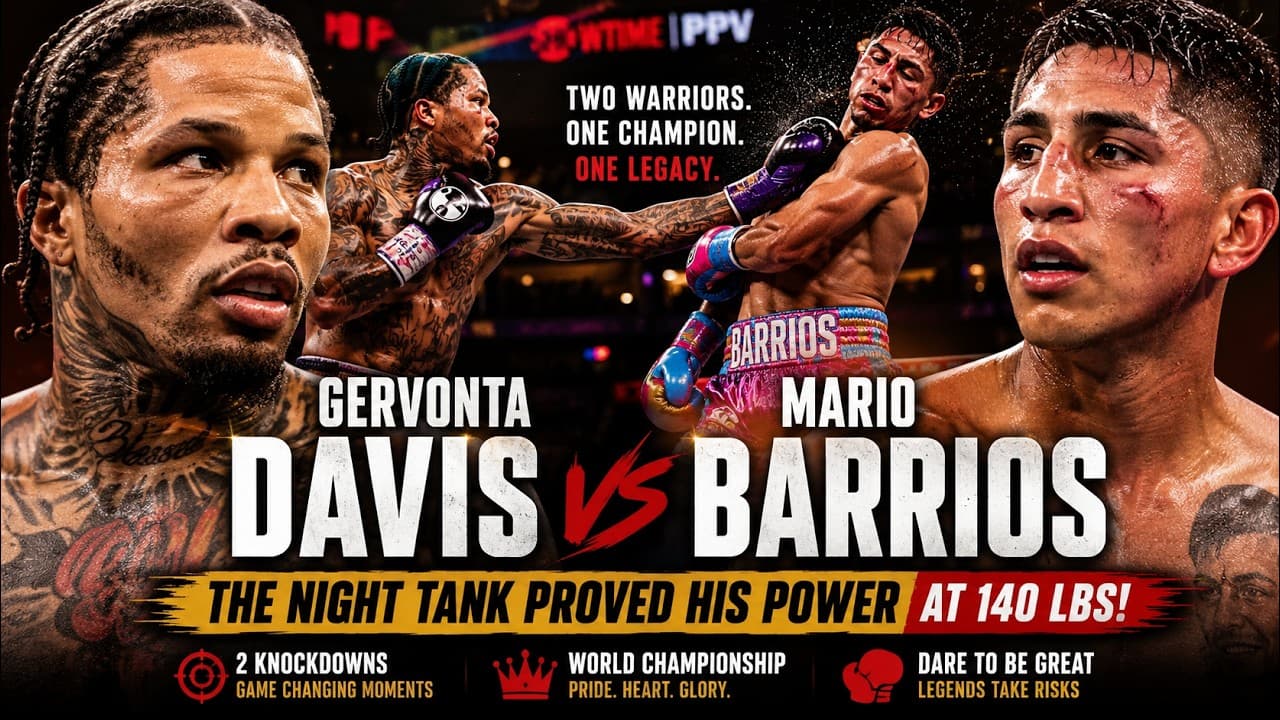 Gervonta Davis SHOCKS Mario Barrios! The Night Tank Proved His Power at 140 lbs | Fight Documentary