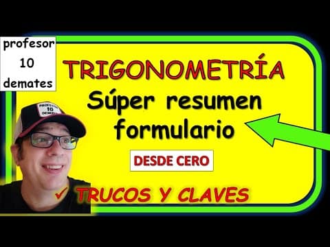 TRIGONOMETRÍA 1º BACHILLERATO Claves y Trucos Curso desde cero con ejercicios y problemas resueltos