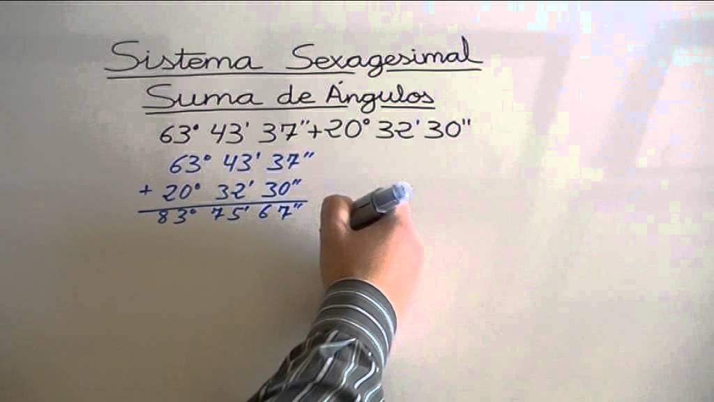 Sistema Sexagesimal (horas, minutos y segundos/grados, minutos y segundos)