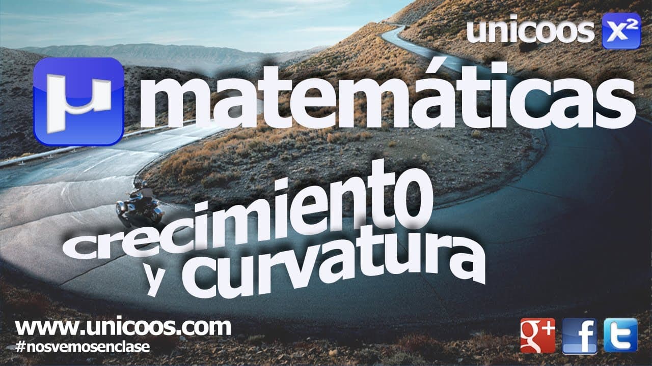 Crecimiento y curvatura de una función - MATEMÁTICAS