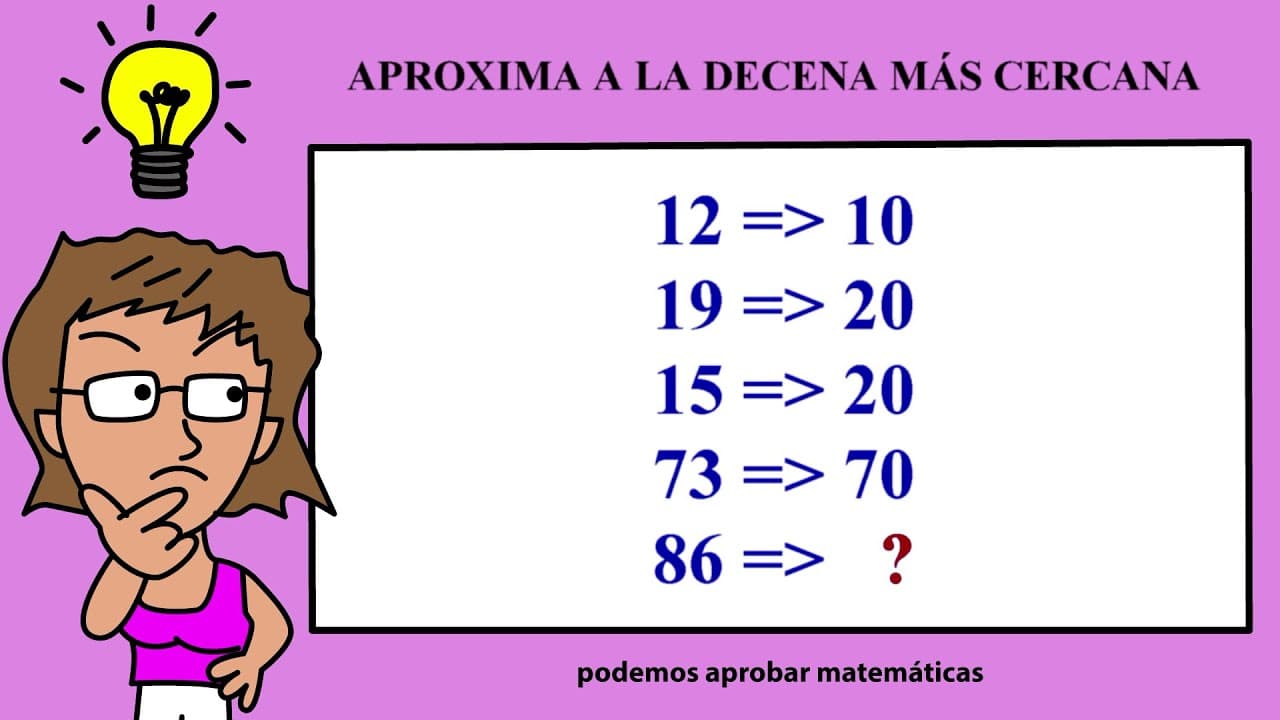 Aproximación de números a la decena, centena o millar más cercano