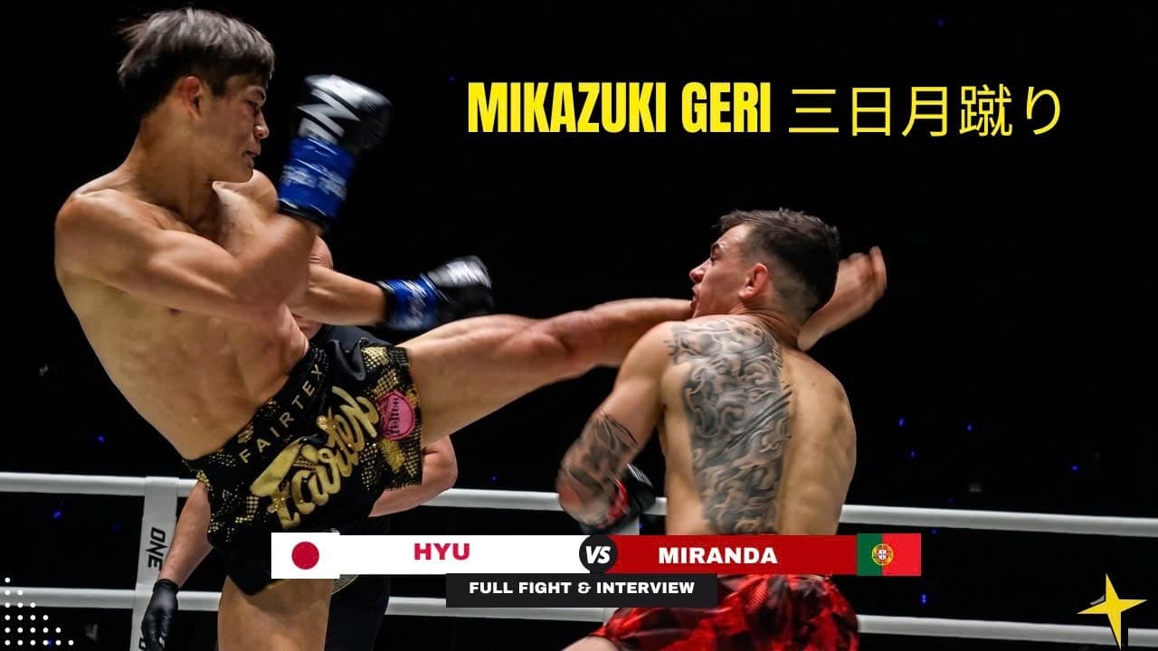 UNSTOPPABLE KNEE STRIKES! Hyu 🇯🇵 unloads a savage barrage to stop Leandro Miranda 🇵🇹 at Lumpinee