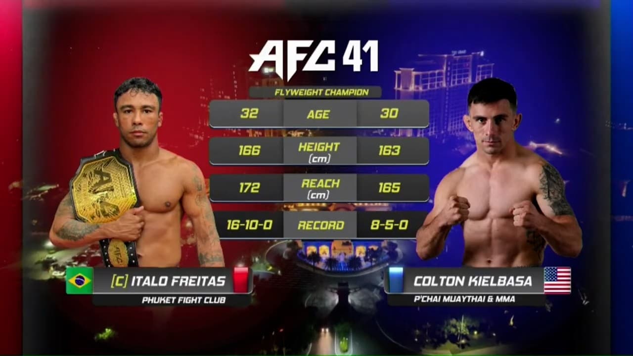 AFC41 플라이급 1차 타이틀 방어전 ITALO FREITAS vs COLTON KIELBASA