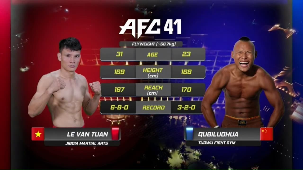 AFC41 제 6경기 -56.7kg 플라이급 LE VAN TUAN vs QU BI LUOHUA