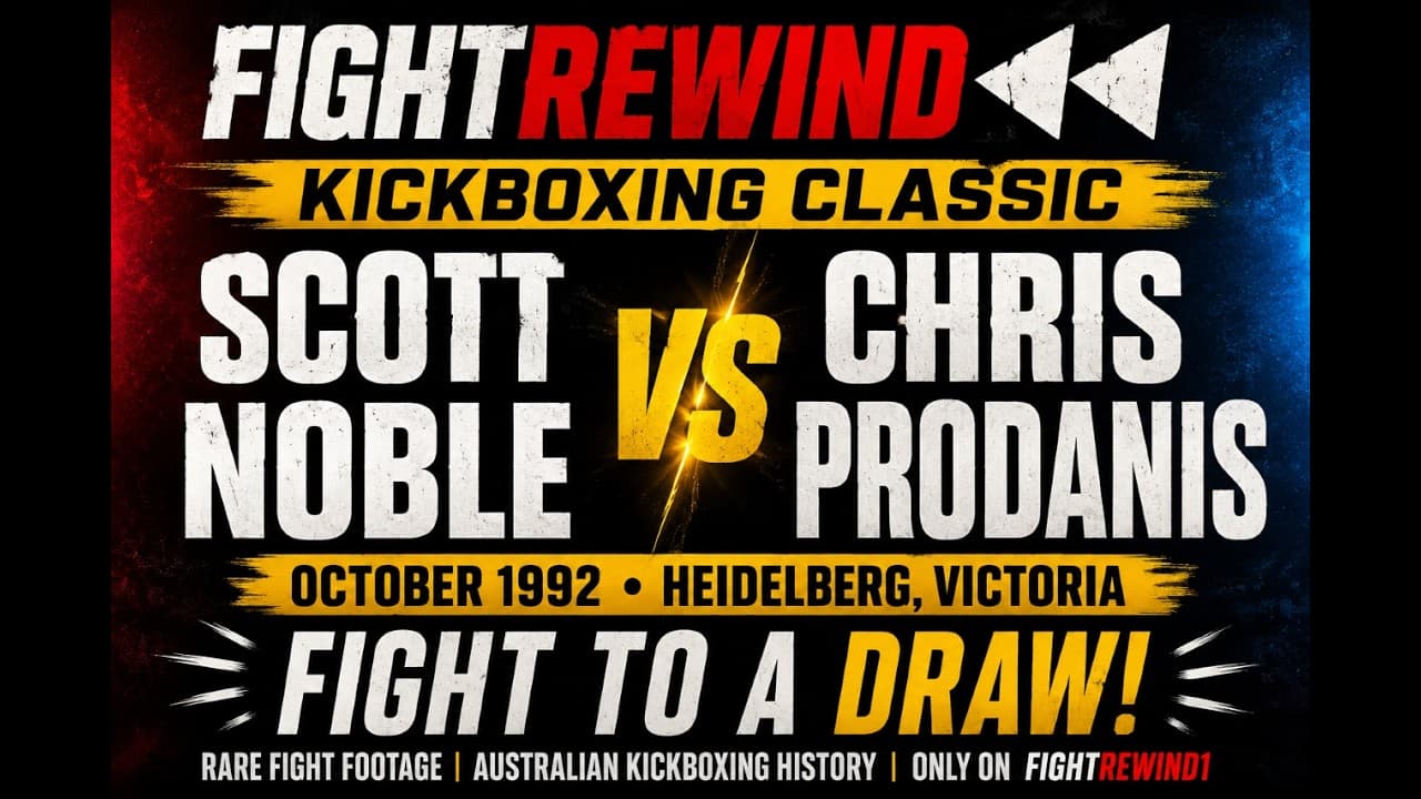 🥊 SCOTT NOBLE vs CHRIS PRODANIS – A CLASSIC DRAW FROM 1992! 🥊