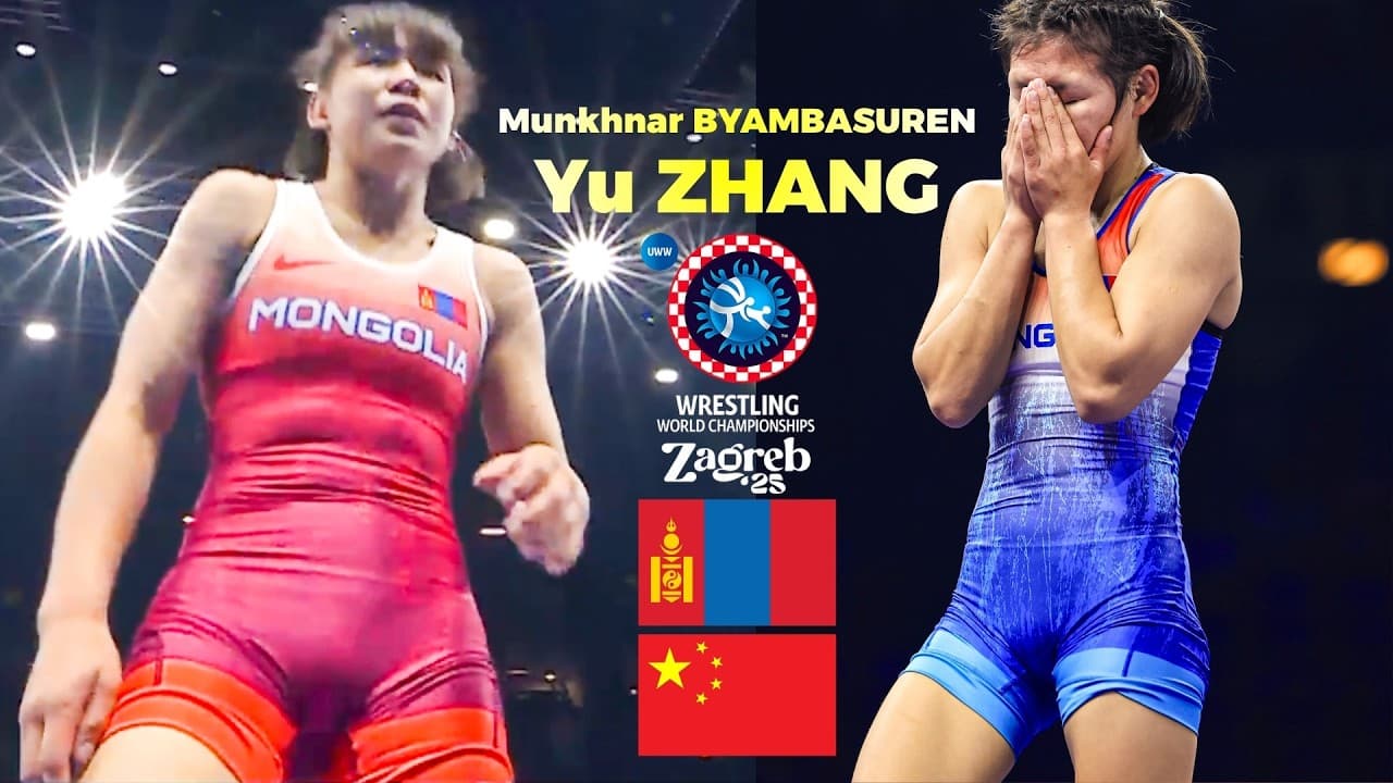 Munkhnar BYAMBASUREN 🇲🇳 vs 🇨🇳 Yu ZHANG. WORLD WRESTLING CHAMPIONSHIPS 2025 | Semi Final | WW 50KG