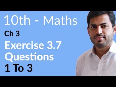 10th Class Math Chapter 3