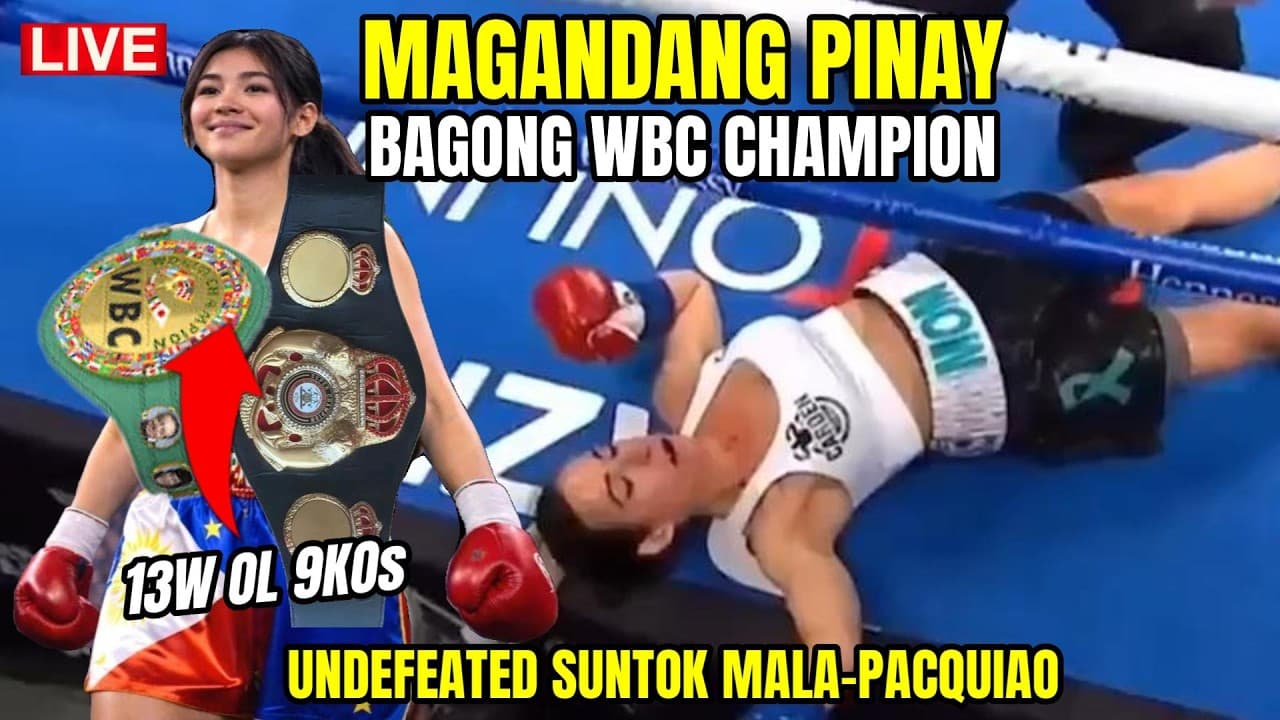 Magandang Pinay New WBC Champion! Undefeated 13W OL 9KOs mala Pacquiao!