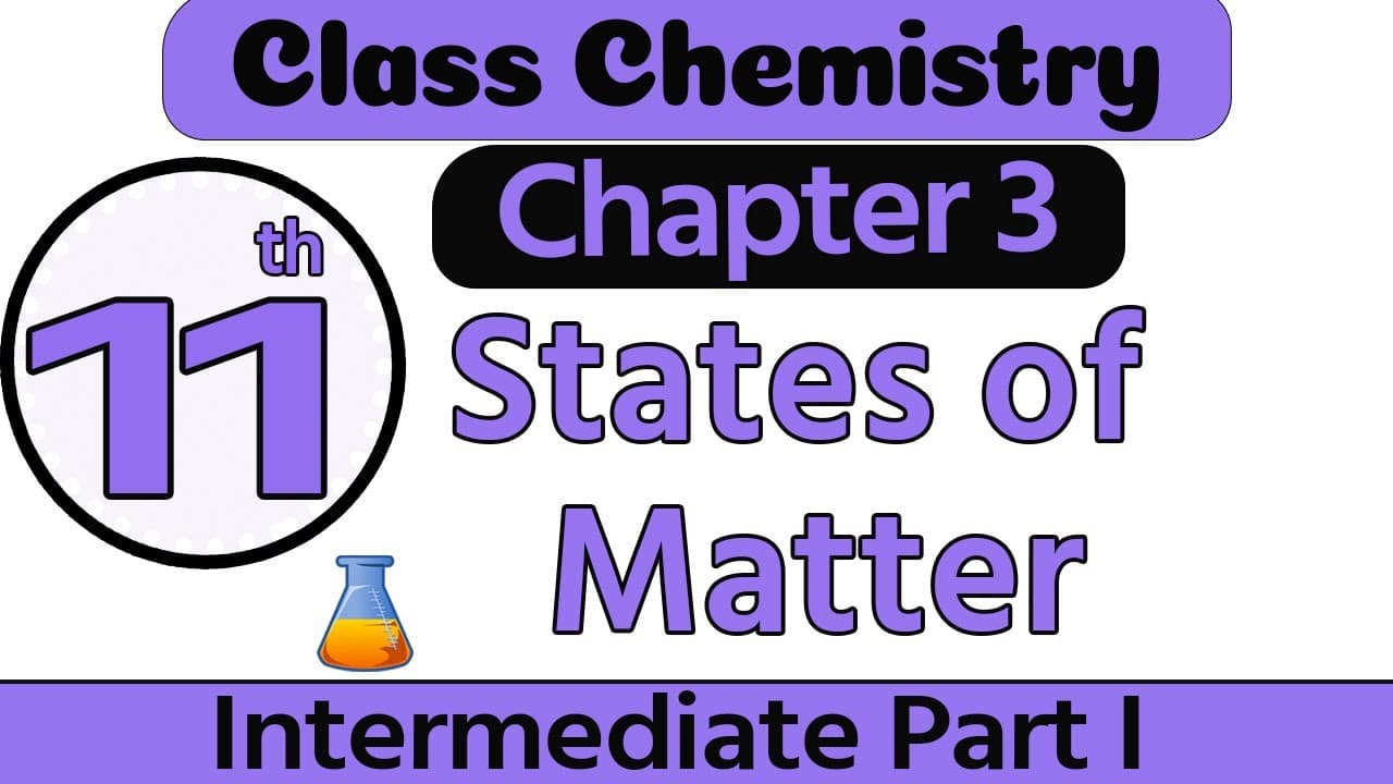 11th Class Chemistry Chapter 3 - 1st Year Chemistry Chapter 3 Gases - FSc Part 1 Chemistry Chapter 3