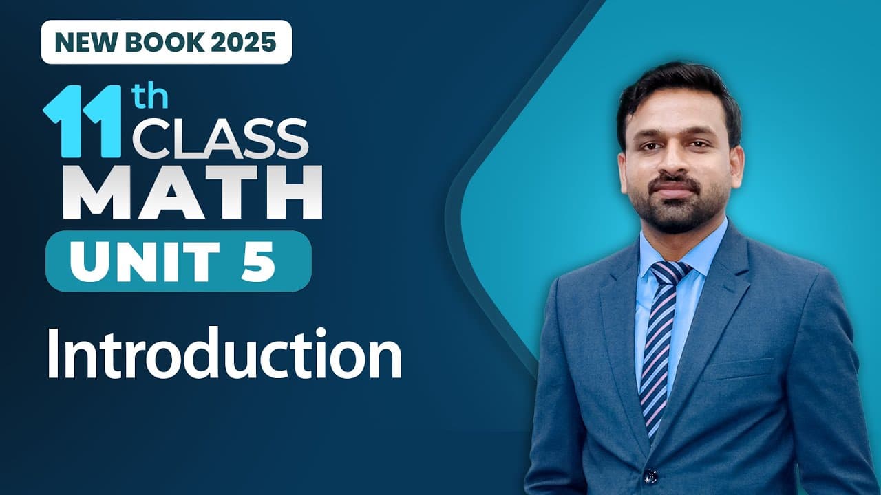 11th Class Math Unit 5 | 11th Class Math Exercise 5 - New Book 2025
