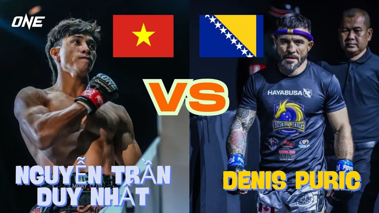 NGUYỄN TRẦN DUY NHẤT LẦN ĐẦU TIÊN GỤC NGÃ TRƯỚC QU.ÁI V.ẬT BOSNIA DENIS PURIC TẠI ONE CHAMPIONSHIP 2026-06-25 00:04
