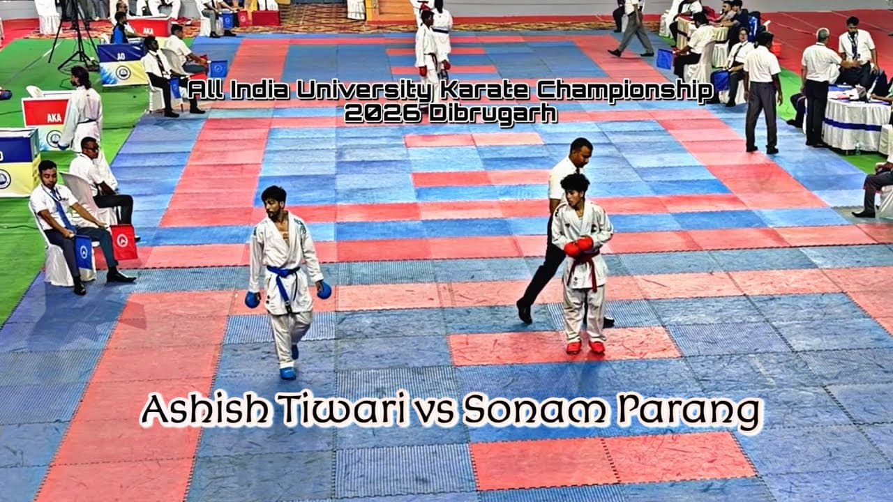 Ashish Tiwari vs Sonam Parang | AIIU Karate Championship 2026 #dibrugarh