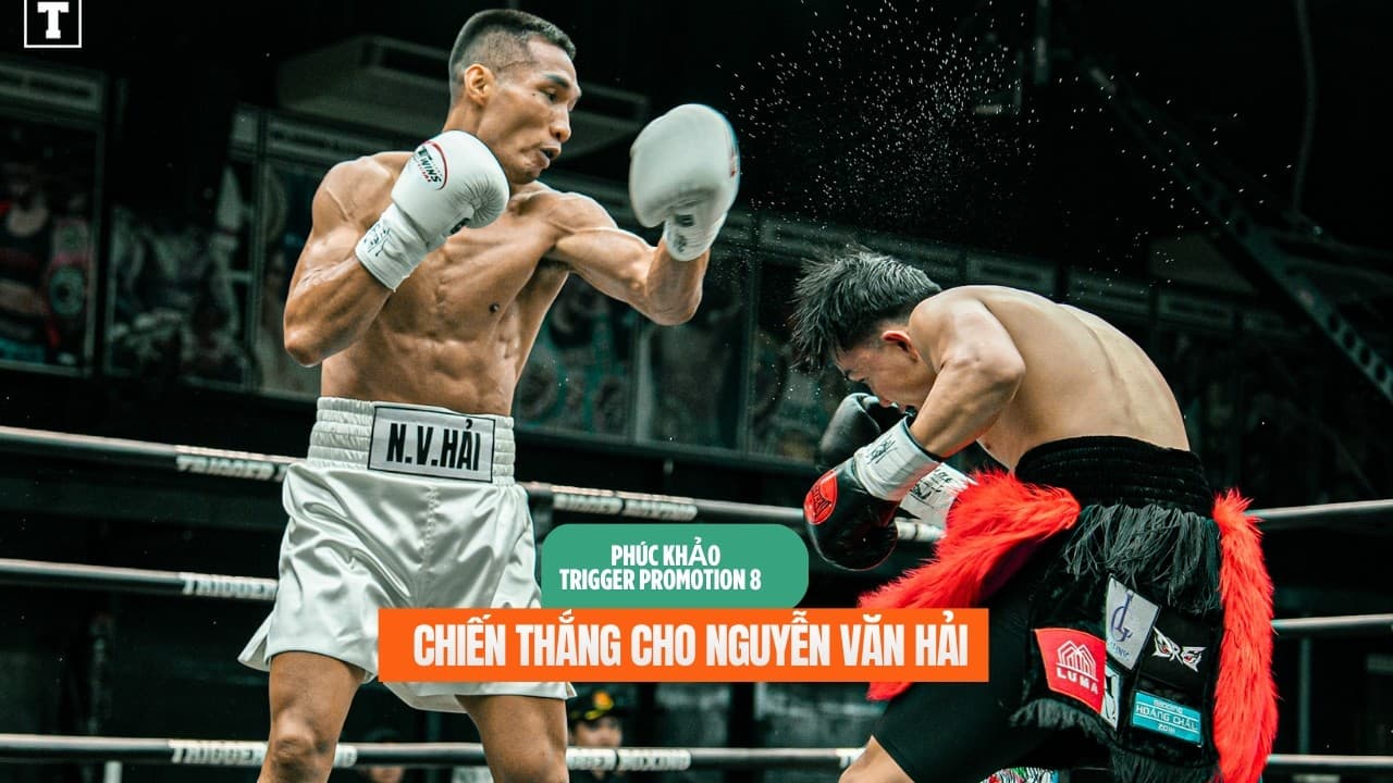 PHÚC KHẢO TRIGGER PROMOTION 8: Nguyễn Văn Hải chiến thắng, giành lại đai vô địch từ Lý Quốc Dũng