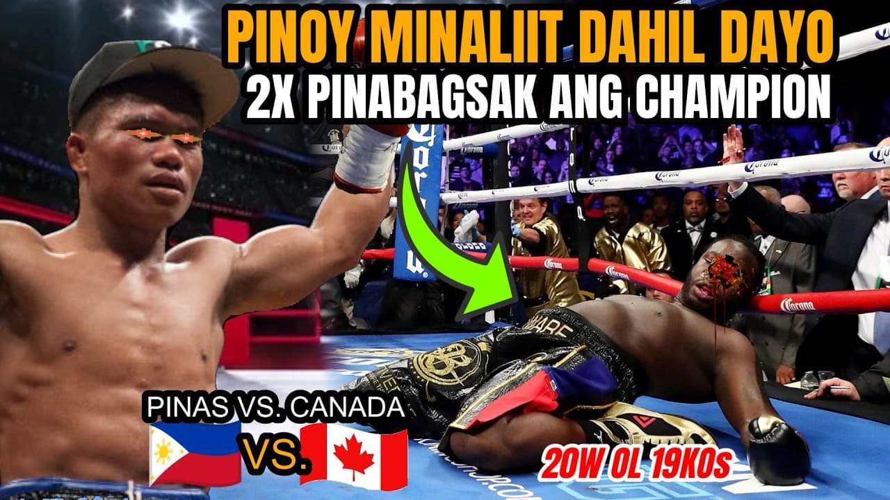 PINOY BINASTOS DAHIL DAYO! 2X PINABAGSAK ANG CANADIAN CHAMPION SA HARAP NG FANS!
